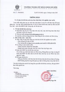 Thông báo thi online bksg