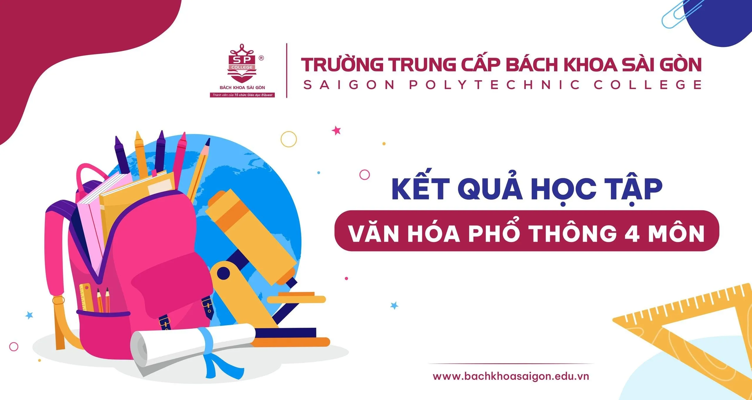 Điểm văn hóa 4 môn